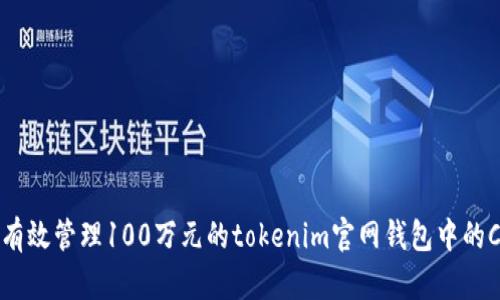 如何有效管理100万元的tokenim官网钱包中的CCTT？