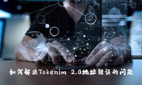 如何解决Tokenim 2.0地址错误的问题