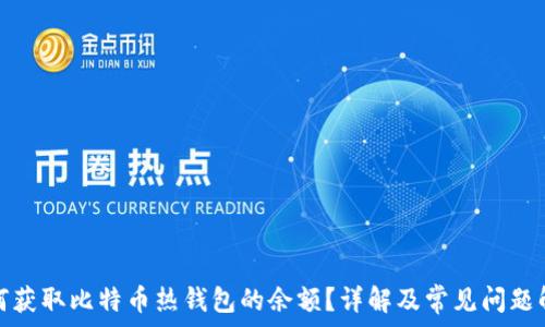   
如何获取比特币热钱包的余额？详解及常见问题解答