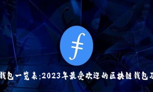 区块链钱包一览表：2023年最受欢迎的区块链钱包及其特点
